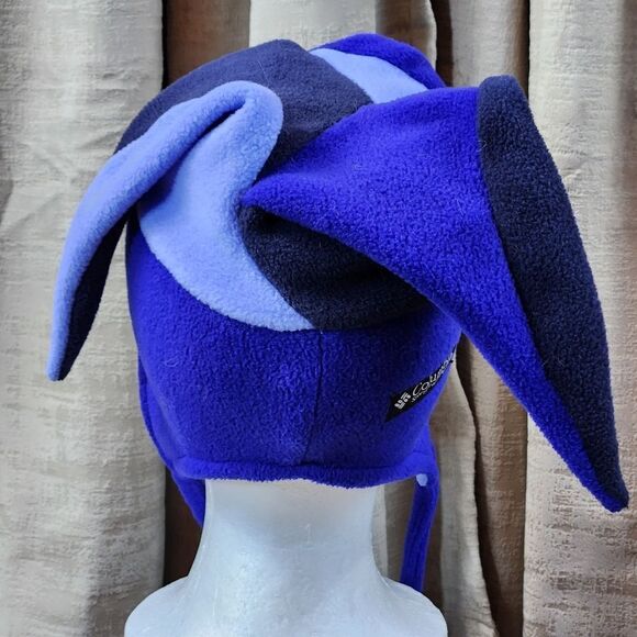 💜Columbia Purple & Blue Fleece Jester Winter Hat Small/Medium - Picture 4 of 11
